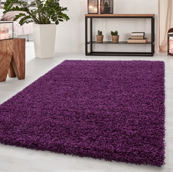 Dream Shaggy Plain Purple Rug